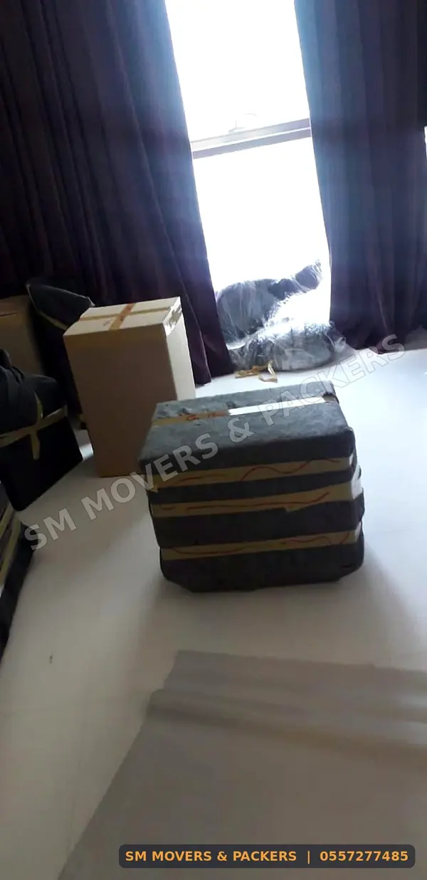 Apartment items packed and ready
